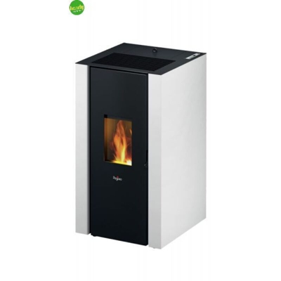 Cadel By Mcz - Stufa a Pellet ad Aria Pegaso Modello Elane Bianca 8,5Kw