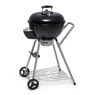 Beef Baron Griglia a Sfera con Ventilazione Termometro Rotelle nero