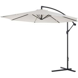 Ombrellone gazebo da giardino decentrato in alluminio 300 x 300 cm ecru ecrù características