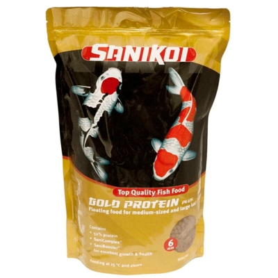 Sanikoi Gold 6mm 3000ml - mangime in pellet altamente proteico per pesci da laghetto - Velda
