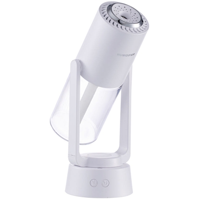 Mini umidificatore a rotazione automatica con luce notturna colorata 200 ml Piccoli umidificatori Umidificatore spray 3 in 1 Purificatore d'aria