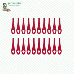 Set di coltelli di ricambio da 20 pezzi, adatto per tagliaerba Einhell BG-CT 18 Li, RG-CT 18/1 Li, GE-CT 18 Li en oferta