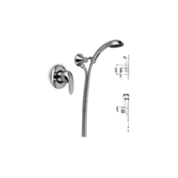 Miscelatore monocomando da incasso, co doccia,flessibileserie new millenium gs características