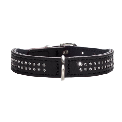 Collare per cani Hunter Diamond Petit nero - Tg. 24: circonferenza 17-21 cm x H 16 mm