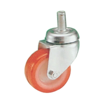 ORECA - RUOTA IN NYLON CON PERNO FILETTATO CROMATO - ø 40 - 50 da 8 MAx15