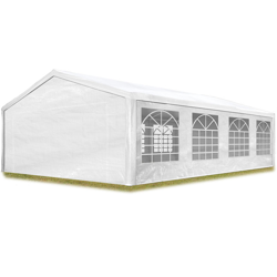 Tendone per Feste Gazebo 5x8 m bianco PE 180g/m² Impermeabile Protezione UV Tenda Giardino Sagre Eventi Mercati Esterno precio