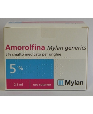 Amorolfina Mylan 5% Smalto Medicato Per Unghie 2,5ml