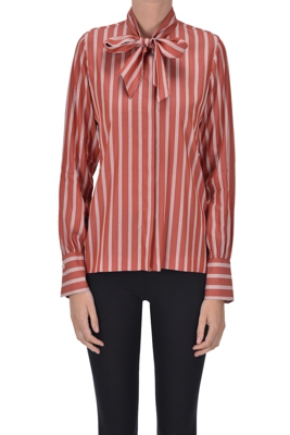 Striped lyocel shirt