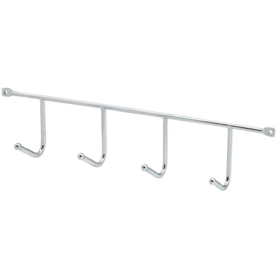 Appendiabiti in acciaio inossidabile a quattro ganci 29,5 cm.