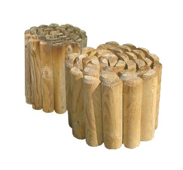 Staccionata rollborder cm 5x200x20h - in legno di pino impregnato in autoclave