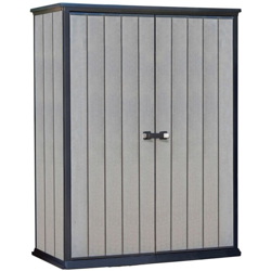 Casetta Porta attrezzi High Store grigio effetto legno naturale en oferta