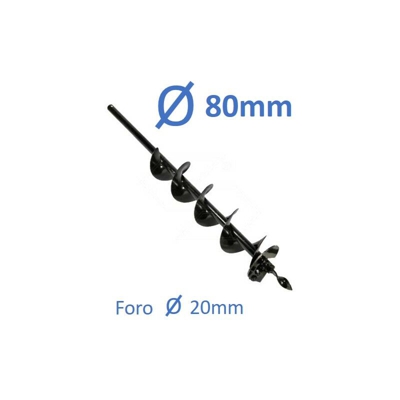 Sabart - Punta per trivella Ø 80 x 600 mm