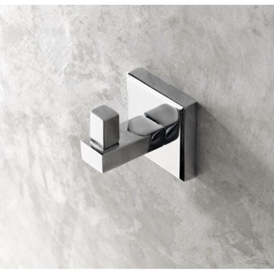 Appendiabito singolo in alluminio e zama Capannoli Nook NK109 | Cromo