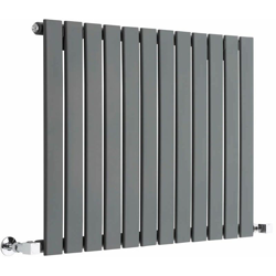 Hudson Reed Delta Radiatore Termoarredo di Design Orizzontale Moderno - Termosifone con Finitura In Antracite - Pannelli Piatti - 635 x 840mm - 751 precio