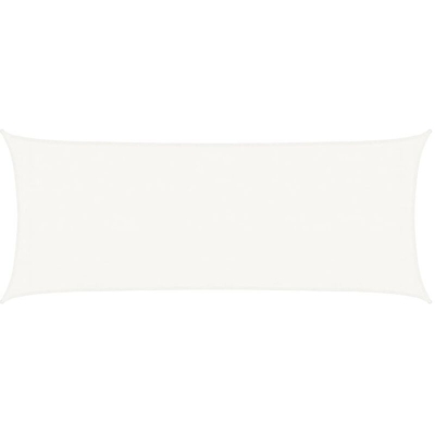 vidaXL Vela Parasole 160 g/m² Bianca 2x4,5 m in HDPE - Bianco