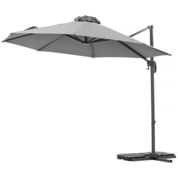 Ombrellone da giardino SUN - Rotondo - Ø 3.5 m - Grigio características