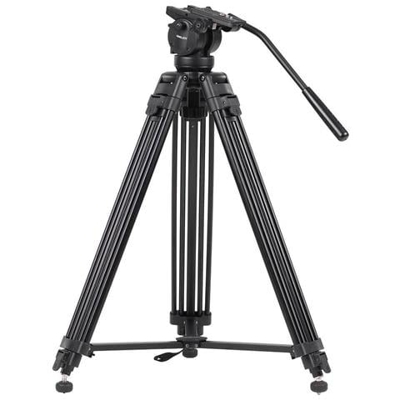 Kit Treppiede Per Foto Video In Lega Testa A Sfera Fluida Panoramica A 360° Per Registratore Per Fotocamera Dslr Dv
