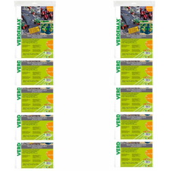 Verdemax 10 pezzi telo per pacciamatura in pe microforato ciascuno metri 1,5x10 precio