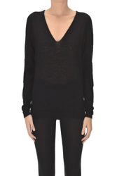 Mohair and alpaca pullover en oferta