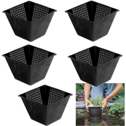 Giardini D'-acqua - Cestelli per piante acquatiche quadrati dimensioni 19 cm cadauno confezione da 5 pezzi precio