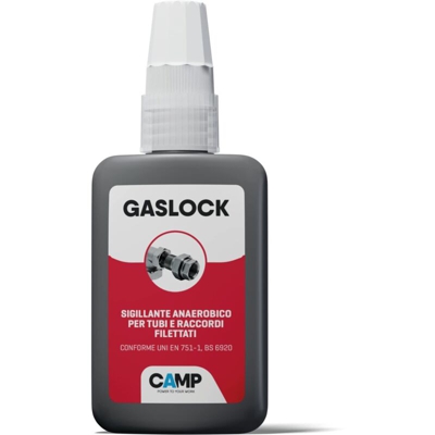 Gas Lock Sigillafiletti Media Resistenza 50 Ml Camp Per Tubi E Raccordi