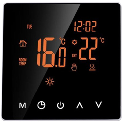 Grande Intelligent Power regolatore di temperatura di schermo commovente tiratura settimanale Programmazione del sistema Termostato anti-infiammabile precio