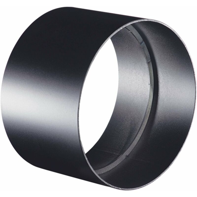 Manicotto di giunzione per canna fumaria stufa a Legna in acciaio nero da 1,2 mm -Ø 130 mm / Attacco FemminaFemmina