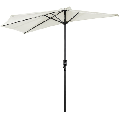 Outsunny Ombrelloni da giardino arredamento esterni ombrellone da terrazza esterno Impermeabile Protezione UV Bianco
