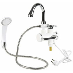 Rubinetto Elettrico, Riscaldatore Acqua Calda con Doccetta, Senza Serbatoio en oferta