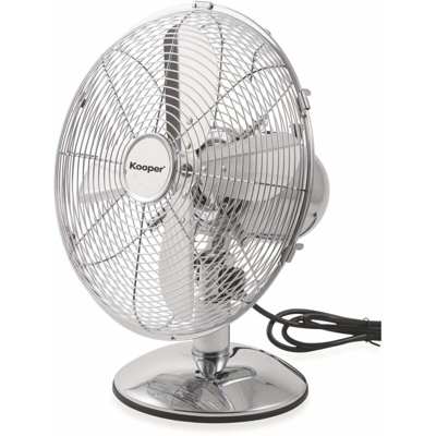 Eolo Ventilatore Cromato Da Tavolo 35 W In Metallo