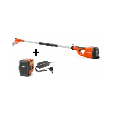 Potatore Husqvarna 115iPT4 a batteria con asta telescopica + batteria BLi10 e carica QC8080