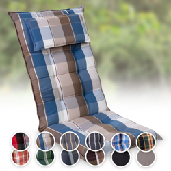 Blumfeldt - Sylt, Imbottitura, Schienale Alto, Sedia da Giardino, Poggiatesta, Poliestere, 50x120x9cm en oferta