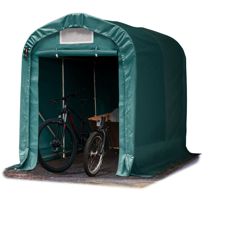 Tenda Garage 1,6 x 2,4m Tenda per il bestiame Tenda Capannone in PVC ca. 550 g/m² e stabile costruzione in acciaio verde en oferta
