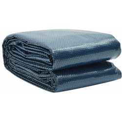vidaXL Pellicola Galleggiante Solare PE per Piscina 250 cm Nero e Blu - Nero en oferta