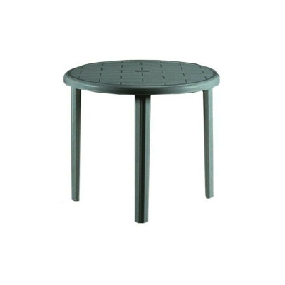 Tavolo da giardino in resina verde diametro 90 centimetri