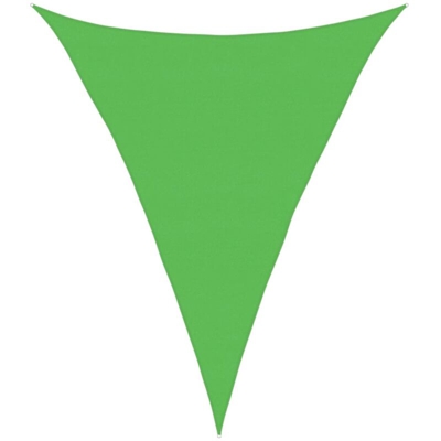 vidaXL Vela Parasole 160 g/m² Verde Chiaro 5x6x6 m in HDPE - Verde