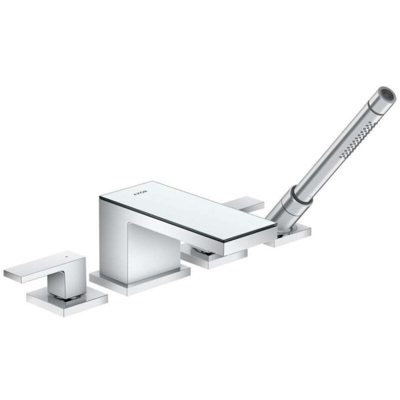 AXOR MyEdition Raccordo bordo vasca a 4 fori per vasca da bagno AXOR MyEdition, colorazione: cromo/vetro a specchio - 47430000 - Hansgrohe