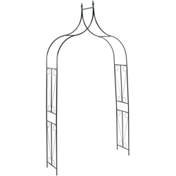 Arco da Giardino Verde Scuro 120x38x258 cm in Ferro - Verde - Vidaxl en oferta