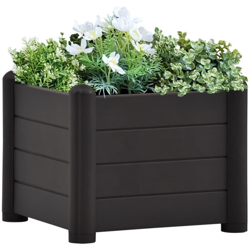 Letto Rialzato da Giardino in PP Antracite 43x43x35 cm - Antracite - Vidaxl precio