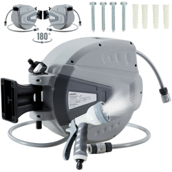 Avvolgitubo da GIardino Tubo dell'acqua Inteligente Giardino Grigio 30 m - Arebos en oferta