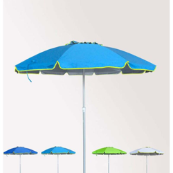 Ombrellone mare spiaggia 220 cm alluminio antivento protezione uv Roma | Azzurro características