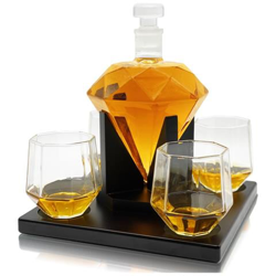 Decanter Per Whisky - Ak-47 - Set Caraffa Per Whisky Di Lusso - 1 L - Decanter - Set Per Whisky - Include 9 Pietre Per Whisky, Versatore E 2 Bicchieri Da Whisky en oferta