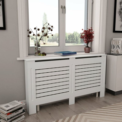 Copertura per Radiatore Bianca 152x19x81,5 cm in MDF - Bianco - Youthup características