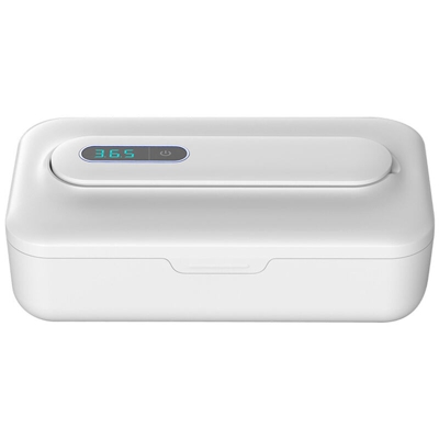 Ozono ultravioletto Scatola di immagazzinaggio a doppia purificazione Scatola di purificazione multifunzionale Batteria al litio incorporata Bianca