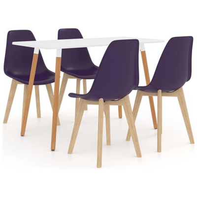 Set Da Pranzo 5 Pz Viola Scuro