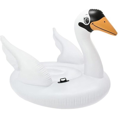 Isola Grande Cigno Intex 56287 Cigno Gigante Gonfiabile Galleggiante Piscina Feste Pool Party 194 X 152 X 147 Cm