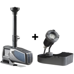 Sicce - Multipack pompa per laghetto syncra pond 2.0 2550 litri/h + faretto halley a led sommergibile en oferta
