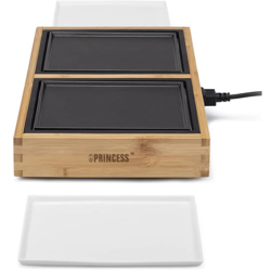 Princess Griglia da Tavolo Chef Dinner4Two Pure 420W Metallo e Bambù - Nero características