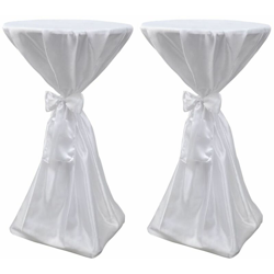 Copritavolo Bianco 60 cm con Fettuccia 2 pezzi - Bianco en oferta