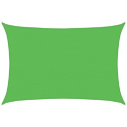 vidaXL Vela Parasole 160 g/m² Verde Chiaro 4x5 m in HDPE - Verde en oferta